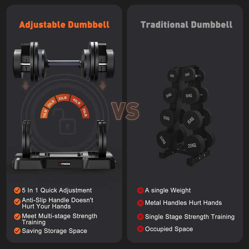5-25LB / 15-55LB Adjustable Dumbbel
